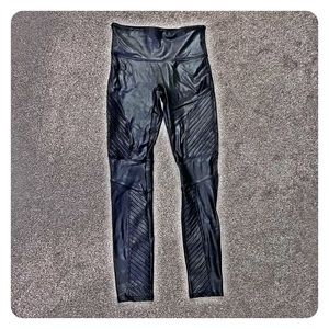 Spanx faux leather Moto leggings